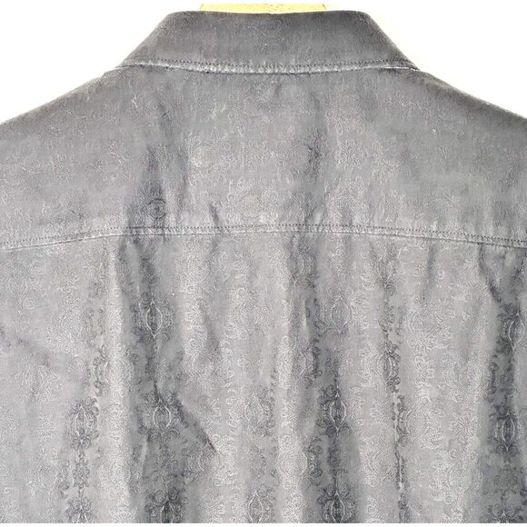 Robert Graham Mens Shirt Textured Design Knowledge Wisdom Truth Black Size Large - Picture 4 of 15